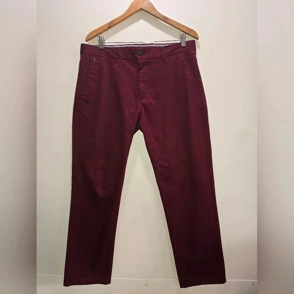 Zara Man Pants Size 34 Purple Cotton Stretch Made In Turkey Capris YGI N2-301 - Picture 3 of 12